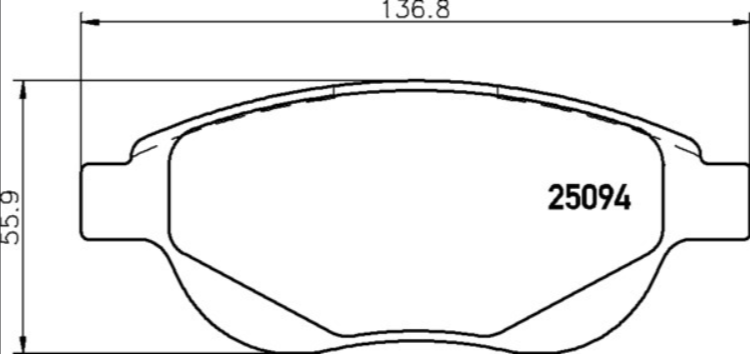 Brembo Brake Pad Set - P61137