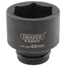 Expert HI-TORQ 6 Point Impact Socket, 3/4" Sq Dr, 49mm