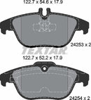 Mercedes-Benz, Brake Pad Set - Textar 2425301
