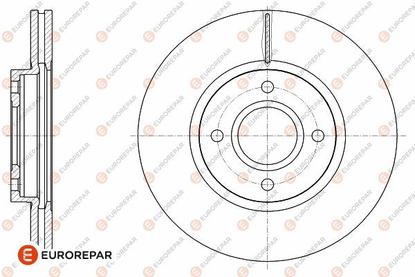 Eurorepar Brake Disc - 1642762180