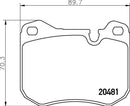 Mintex Brake Pad Set fits -Porsche MDB1132 (also fits other vehicles)