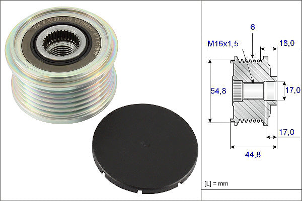 INA Alternator Freewheel Clutch - Part No - 535011410