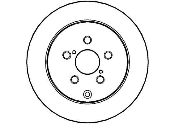 Disctech Brake Disc - Fits Porsche, Toyota - ABD2122 - Rear Axle