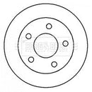 Borg & Beck Brake Disc Pair Part No -BBD4304