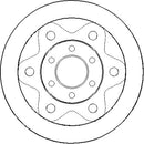 Disctech Brake Disc - Fits Iveco, Toyota - ABD2935 - Front Axle