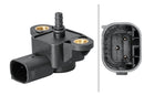 HELLA 6PP 358 152-071 Sensor, boost pressure - 3-pin connector - Bolted