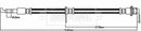 Borg & Beck Brake Hose Part No -BBH8432