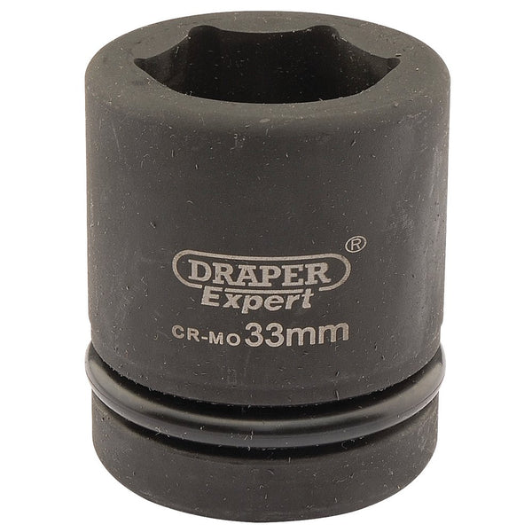 Expert HI-TORQ 6 Point Impact Socket, 1" Sq Dr, 33mm