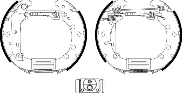Mintex Brake Shoe Kits fits -Ford MSP236 (also fits other vehicles)