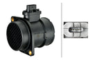 HELLA 8ET 358 166-581 Mass Air Flow Sensor - 5-pin connector - Pipe-neck