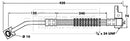 Borg & Beck Brake Hose Part No -BBH7415