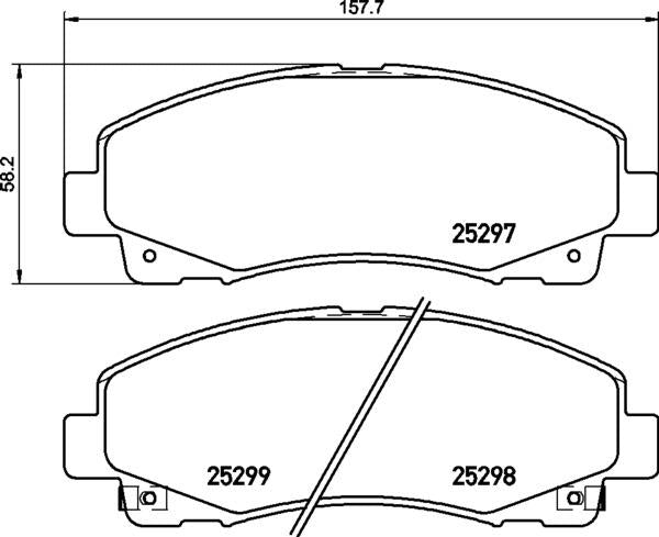 Mintex Brake Pad Set fits - MDB3197 (also fits other vehicles)
