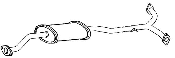 Klarius SU113L - Box With Centre Pipe  - Fits Subaru Legacy 2.5