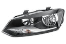 HELLA 1EF 011 830-021 FF/Halogen-Headlight - right - fits Opel Corsa E (X15)