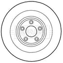 Borg & Beck Brake Disc Single Part No -BBD6017S