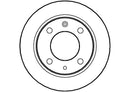Disctech Brake Disc - Fits Citroën, Volvo - ABD2670 - Rear Axle
