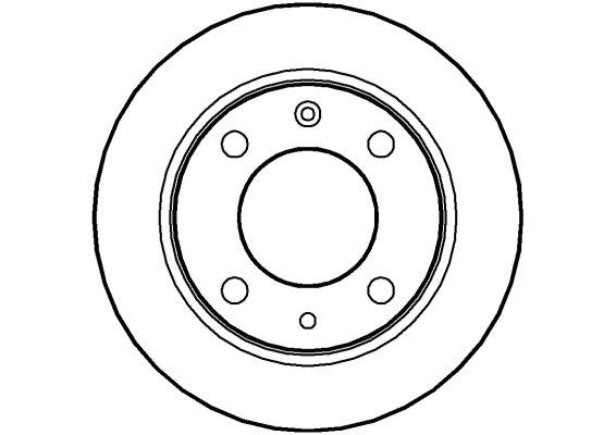 Disctech Brake Disc - Fits Citroën, Volvo - ABD2670 - Rear Axle