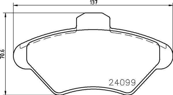 Mintex Brake Pad Set fits -Ford Usa MDB1781 (also fits other vehicles)