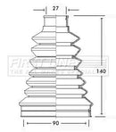 First Line Cv Joint Boot Kit Part No -FCB2228