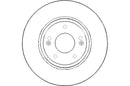 Disctech Brake Disc - Fits Hyundai, Kia - ABD2502 - Front Axle