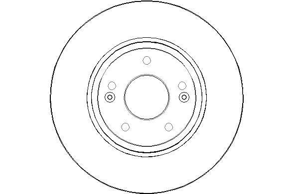 Disctech Brake Disc - Fits Hyundai, Kia - ABD2502 - Front Axle