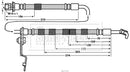 Borg & Beck Brake Hose Part No -BBH7636