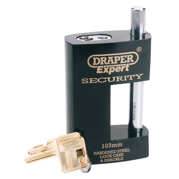 Heavy Duty Close Shackle Padlock and 2 Keys, 103mm