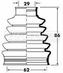 First Line Cv Joint Boot Kit Part No -FCB2882