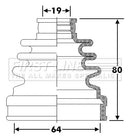 First Line Cv Joint Boot Kit Part No -FCB6272