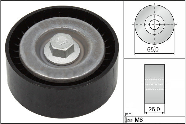 INA Deflection/Guide Pulley - V-Ribbed Belt - Part No - 532062110