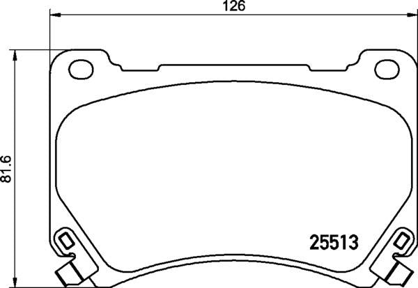 Mintex Brake Pad Set fits -Hyundai MDB3218 (also fits other vehicles)