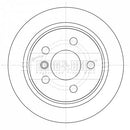 Borg & Beck Brake Disc Pair Part No -BBD5426