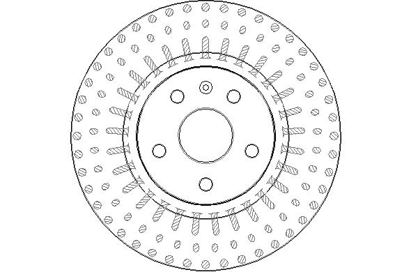 Disctech Brake Disc - Fits Chevrolet, Opel - ABD3042 - Front Axle