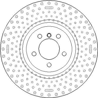 Disctech Brake Disc - Fits Bmw, Mercedes-benz - ABD3433 - Front Axle