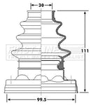First Line Cv Joint Boot Kit Part No -FCB6179