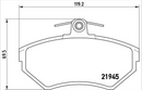 Brembo Brake Pad Set - P85032