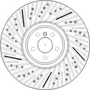 Disctech Brake Disc - Fits Bmw - ABD4070 - Front Axle Left