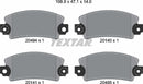 Textar Brake Pad Set - 2049401
