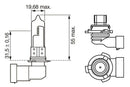 Bosch Pure/Lt Blb9006 Hb4 12V 51W P22D Part No - 1987302153
