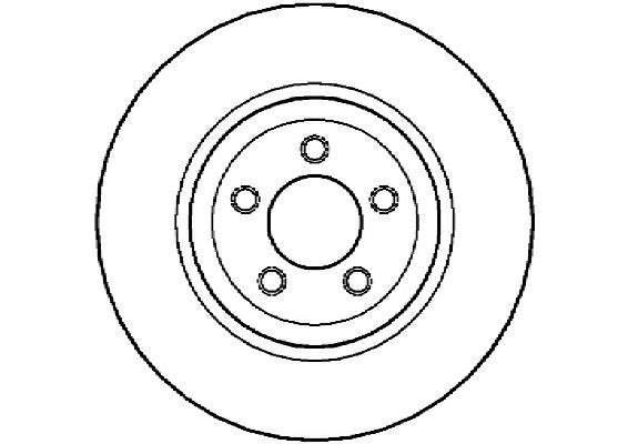 Disctech Brake Disc - Fits Chrysler, Nissan - ABD2348 - Front Axle