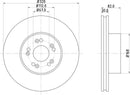 Mintex Brake Discs fits -MercedesBenz V280:5 MDC793 (also fits other vehicles)