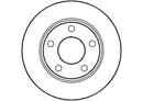 Disctech Brake Disc - Fits Audi, Opel - ABD2750 - Rear Axle