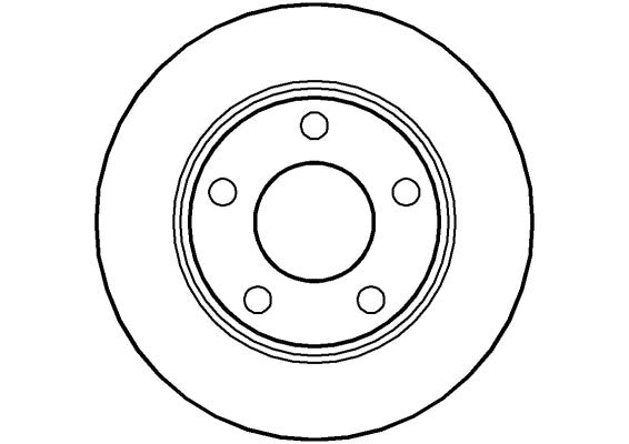 Disctech Brake Disc - Fits Audi, Opel - ABD2750 - Rear Axle