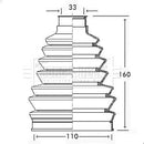 Borg & Beck Cv Joint Boot Kit Part No -BCB2324