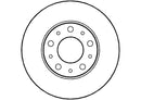 Disctech Brake Disc - Fits Citroën - ABD2628 - Front Axle