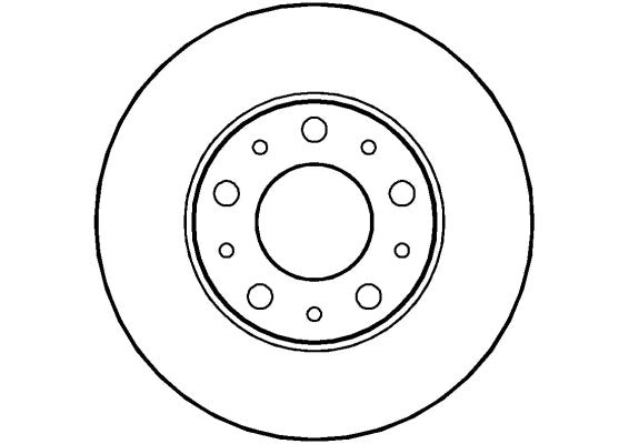 Disctech Brake Disc - Fits Citroën - ABD2628 - Front Axle