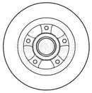 Borg & Beck Brake Disc Single Part No -BBD5968S