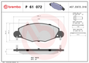 Brembo Brake Pad Set - P61072