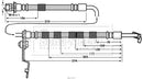 Borg & Beck Brake Hose Part No -BBH7637