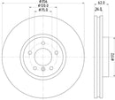Mintex Brake Discs fits -BMW V274:5 MDC1765 (also fits other vehicles)